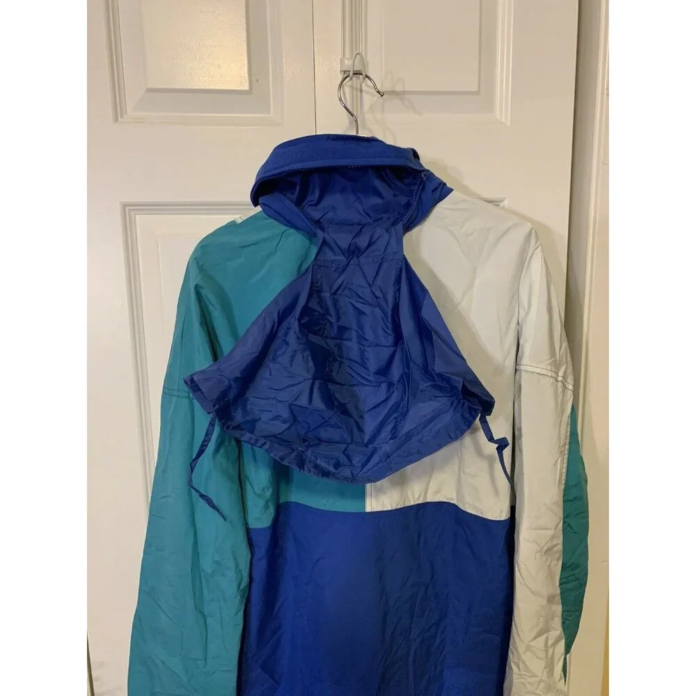 Vintage White Stag Ski‎ Wear Blue White Winter Snow Jacket Men’s Sz L